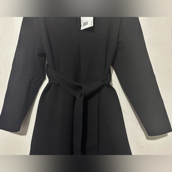 NWT COS Black Knit Jersey Long Sleeve Wide Leg Jumpsuit Size XS - Picture 2 of 6